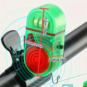 Resim Duyarlı Elektronik Sensörlü LED Olta Alarmı, PVC Malzeme, Pille Çalışır (Düğme Pili, ≤36V), Outdoor Olta Aksesuarı, Paskalya ve Noel Kutlamaları İçin İdeal 