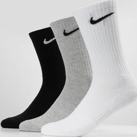 Resim Nike Dri Fit Everyday 3 Pack White Black Gray 3 Lü Unisex Soket Çorap 