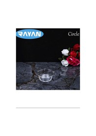 Resim Circle Tekli Yuvarlak Cam Kahvaltılık Royaleks-81474 Çok Renkli 