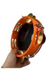 Resim Arap Fasıl Tefi Profesyonel Turuncu Carbon Kasnak Mitello Siyah F 