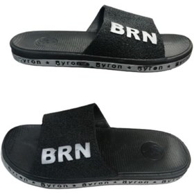 Resim Byron Unisex Brn B050-10 Siyah Kaymaz Taban Deniz Plaj Havuz Günlük Yürüyüş Terlik 