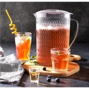 Resim GastroPlast Gastrocups Elmas Sürahi, Kapaklı, 2.2 L, Polikarbonat, Şeffaf 