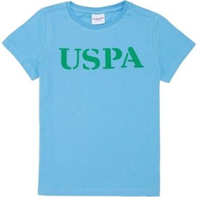 Resim U.S. Polo Assn. Çocuk Basic Bisiklet Yaka Tişört Turkuaz 