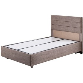 Resim Sofia İkili Set, Sofia Tek Kişilik Baza Başlık Seti Acik Kahve 90 x 200 