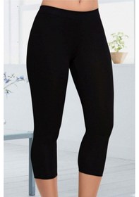 Resim Kadın Kapri Tayt SiYAH 