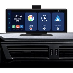 Resim Qifit 10.26inç Dokunmatik Ekran Wifi Bluetooth 4K Carplay Ön-Arka Kamerası 1600x600 çözünürlük Uyumlu 