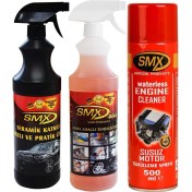 Resim Smx Susuz Motor Temizleme ve Koruma Spreyi / Seramik Cila / Hızlı Cila / Pratik Cila / Nano Genel Amaçlı Temizleyici / Araç Bakım Seti-6 