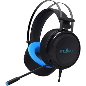 Resim James Donkey 710 Siyah 7.1 Surround Gaming Kulaklık Neodimyum 50MM Sürücüler 112DB Hassas Mikrofon -43DB Mavi LED Aydınlatmalı Manuel + Yazılımla Ses Kontrol USB Bağlantı 