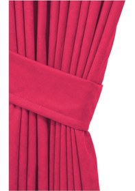 Resim Cheap's Home Petek Dokulu Kadife Dokuma Sık 1 X 3 Pileli Fon Perde Fuşya 