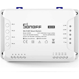 Resim Sonoff 4Ch R3 Wifi Smart Switch 4 Kanal Akıllı Röle 4Chr3 