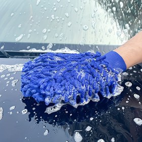 Resim Araba Gövde Kabuğu Araba Yıkama Eldivenleri Boyayı Zarar Vermiyor Araba Güzelliği Temizlik Araçları Cam Yumuşak Havlu Eldivenleri RV Araba Kamyon Temizlik Havlu Eldivenleri 