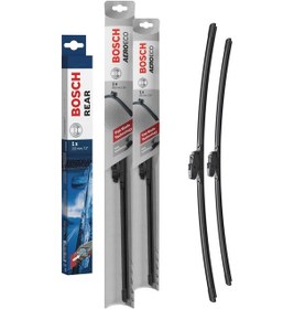 Resim Bosch Aeroeco Ön Ve Arka Silecek Takımı Hyundai İ20 2021-2025 İle Uyumlu 