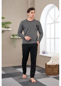 Resim Pjs 23710 Erkek Jakarlı Pijama Takım 001 
