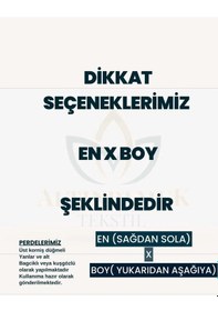 Resim Ceylan Home Balkon Perdesi Bağcıklı Ölçü Seçenekli Sarı Gri Çizgili Sarı 