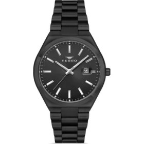 Resim Ferro F11386A-G Quartz Çelik Siyah 40 mm Erkek Kol Saati 