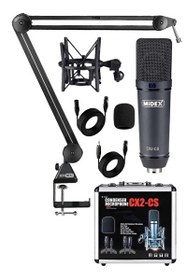 Resim Midex CX2-Q Pro Set Üst Seviye Condenser Stüdyo Ses Kayıt Mikrofonu Standı Seti 