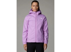 Resim The North Face Quest Jacket Kadın Yağmurluk Kapüşon Yaka Düz Regular Fit Eu Mor Renkli 