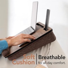 Resim Vigo Wood-LS023 Minderli Laptop Sehpası (Ceviz) 