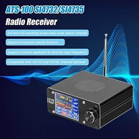 Resim Radio Receiver, ATS-100 SI4732/SI4735 Tam Dalga Bantlı Radyo Alıcısı FM LW (MW ; SW) SSB (LSB ; USB) 2.4 inç Dokunmatik Ekran ile Yayın Aramayı Destekler 