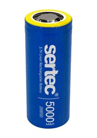 Resim Sertec 26650 Şarjlı Pil 5000mah 3.7v Li-ion Başlıksız Düz 