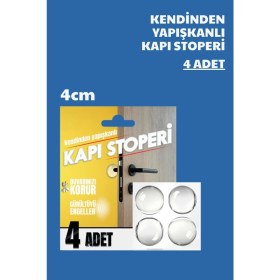 Resim Nandy Home 4 Adet Kapı Stoperi - Kendinden Yapışkanlı - 4cm 