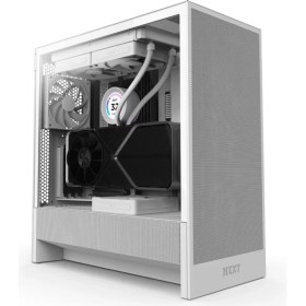 Resim Nzxt H Series H5 Flow CC-H52FW-01 Beyaz Kasa + C750 PA-7B2BB-EU 750W 80+ Bronze Power Bundle 