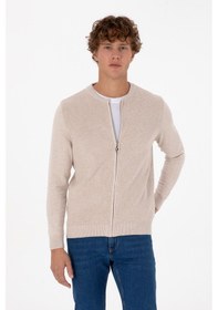 Resim U.s. Polo Assn. Erkek Taş Melanj Hırka Triko 50313721-vr225 Tas Melanj 
