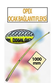 Resim opex Doğalgaz, Ocak Bağlantı Fleksi 1000 Mm (1 Metre) Uzunluğunda Naturel 1/2 Lik 