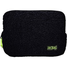 Resim Jacbag Teddy Siyah/sarı Peluş Erkek Çocuk Tablet Çantası Tablet Kılıfı 