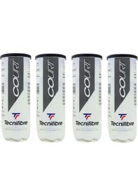 Resim Tecnifibre Court 3'lü 4 Kutu Tenis Topu 