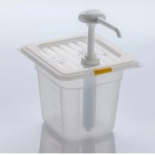 Resim Gastroplast Hardal Pompası Ketçap Mayonez Dispenseri Stand Şeffaf 