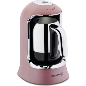 Resim Korkmaz Kahvekolik Rosegold Krom Otomatik Kahve Makinesi A860-06 