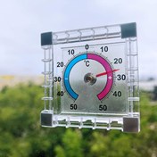 Resim 2 adet Kare Plastik Kapı ve Pencere Termometresi - Dış ve İç Mekan Kullanımı, Kolay Kendinden Yapışkanlı Kurulum, Su Geçirmez Tasarım, -50°C ila 50°C Ölçer, Serada, Bahçe, Mutfak, Ofis için Mükemmel, Su Geçirmez Dış Mekan Termometreleri 