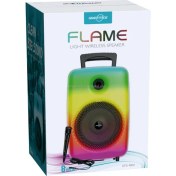 Resim Greatnice Brk Teknoloji Gts-1802 Hoparlör Rgb Işık 8 Inç Açık Karaoke Parti Hoparlör Bt Tws Tf Woofer Mikrofonlu Hoparlör Fm Radyo 