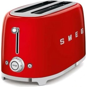 Resim smeg 2x2 Ekmek Kızartma Kırmızı 