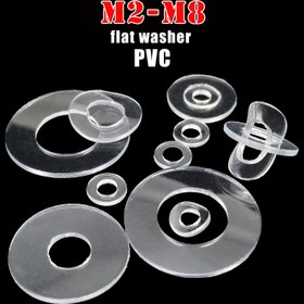 Resim 100 adet M2-M8 Şeffaf PVC Düz Yıkama Pedleri | Dayanıklı & Esnek Yalıtım Contaları | Sızdırmazlık, Aralayıcı & Yıkama için İdeal | Yumuşak & Sert Plastik Halkalar, Sızdırmazlık Halkaları|Şeffaf Tasarım|Dayanıklı Contalar 