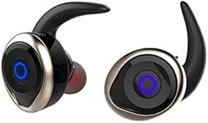 Resim Tutoy [Gerçek kablosuz AWEI T2 TWS Dual Bluetooth kulaklık, su geçirmez, IPX4 stereo, düşük su geçirmez spor kulaklık – altın 