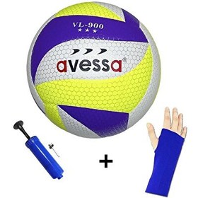 Resim Avessa VL-900-100 Yumuşak Yapıştırma Voleybol Topu Pompa ve Kolluk Seti 