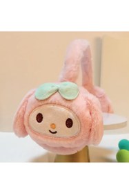 Resim So Iconic Sanrio My Melody Sevimli Pembe Renk Peluş Kulaklık 