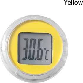 Resim Xifu Shop C Sarı Stil Su Geçirmez Yapışkan Motorlu Mini Motosiklet Dijital Termometre Celsius Montaj Dijital Termometre Motosiklet Aksesuarları (Yurt Dışından) 