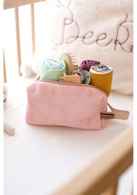 Resim Kirli Temiz Islak Organizer Solid P.pembe Bebek Çocuk Kıyafet Çamaşır Anne Makyaj Alezli Çanta 