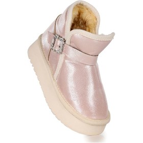 Resim Kiko Kids Rokca Cilt Kemerli Kız Çocuk Bot Ayakkabı Pudra Pudra 