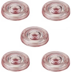 Resim 5 Adet Metali Kapı Kolu Stoperi Şeffaf Kapı Tamponu Kol Tamponu 