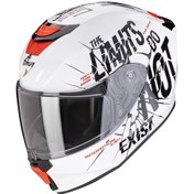 Resim Scorpion Exo-jnr Air Boum Kapalı Çocuk Motosiklet Kaskı Beyaz Siyahh 
