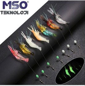Resim MSO Olta Balıkçılık Fosforlu Silikon Karides Yapay Yem 