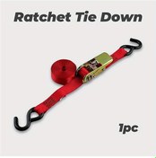 Resim Hightower Kırmızı 1 Adet 1x4.5m Ağır Hizmet Ratchet Bağlama Kayışı Polyester Yük Bagaj Motor 