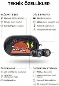 Resim D01 Bluetooth 5.2 Kablosuz Kulaklık - Akıllı Dokunmatik, Şarj Kutulu, Yüksek Ses Kalitesi 