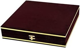 Resim REFSAN Kadife Kutu BORDO - 30CM TABAK 
