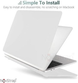 Resim Apple MacBook Pro 14 inç M4/Pro/Max A3401 A3112 A3185 ile Uyumlu Kılıf Sert Mat Buzlu Kapak ŞEFFAF 