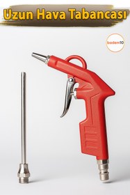 Resim Badem10 Uzun Ağızlı Uçlu 1/4" Kompresör Uyumlu Hava Üfleme Tabancası Temizlik Toz Giderme Tabancası Ucu 